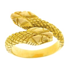 1960s Lalaounis Gold Snake Ring