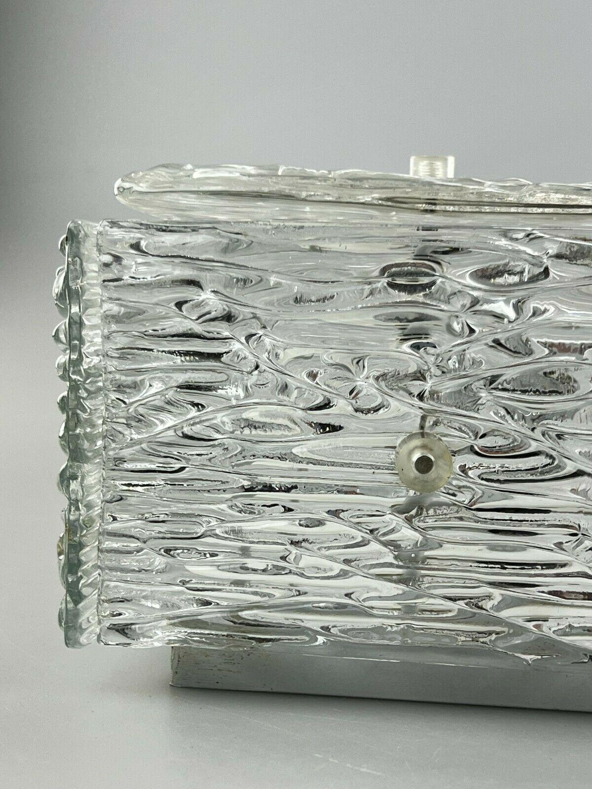 1960s Lamp Ceiling Lamp Plafoniere Kalmar Franken Ice Glas Design For Sale 4