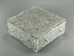 1960er Jahre Lampe Deckenlampe Plafoniere Kalmar Franken Eisglas Design