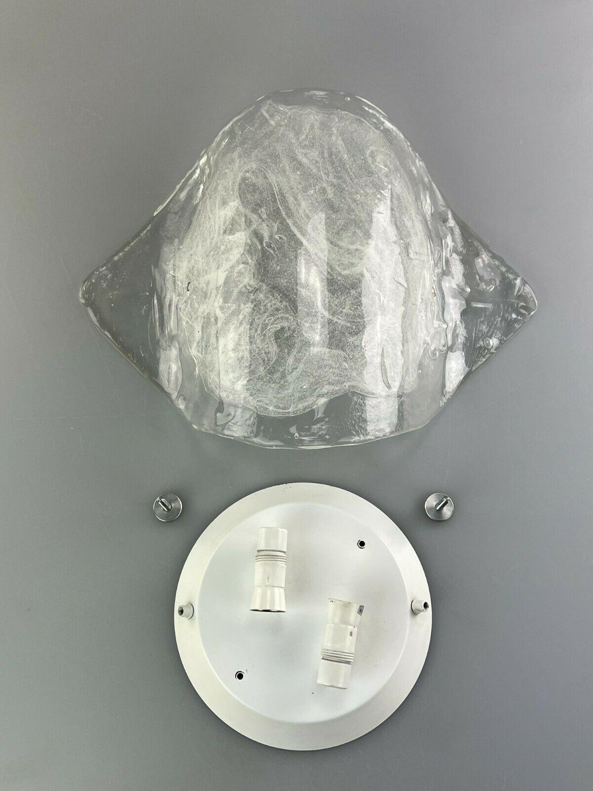 1960s Lamp Light Wall Lamp Kalmar Franken Carlo Nason Ice Glas Design For Sale 5