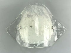 Lampenleuchte aus den 1960er Jahren, Franken Carlo Nason, Eisglas-Design