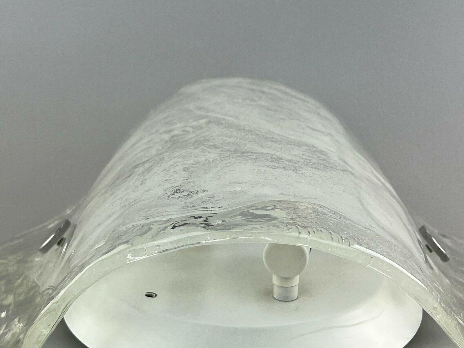 1960s Lamp Light Wall Lamp Kalmar Franken Carlo Nason Ice Glas Design For Sale 1