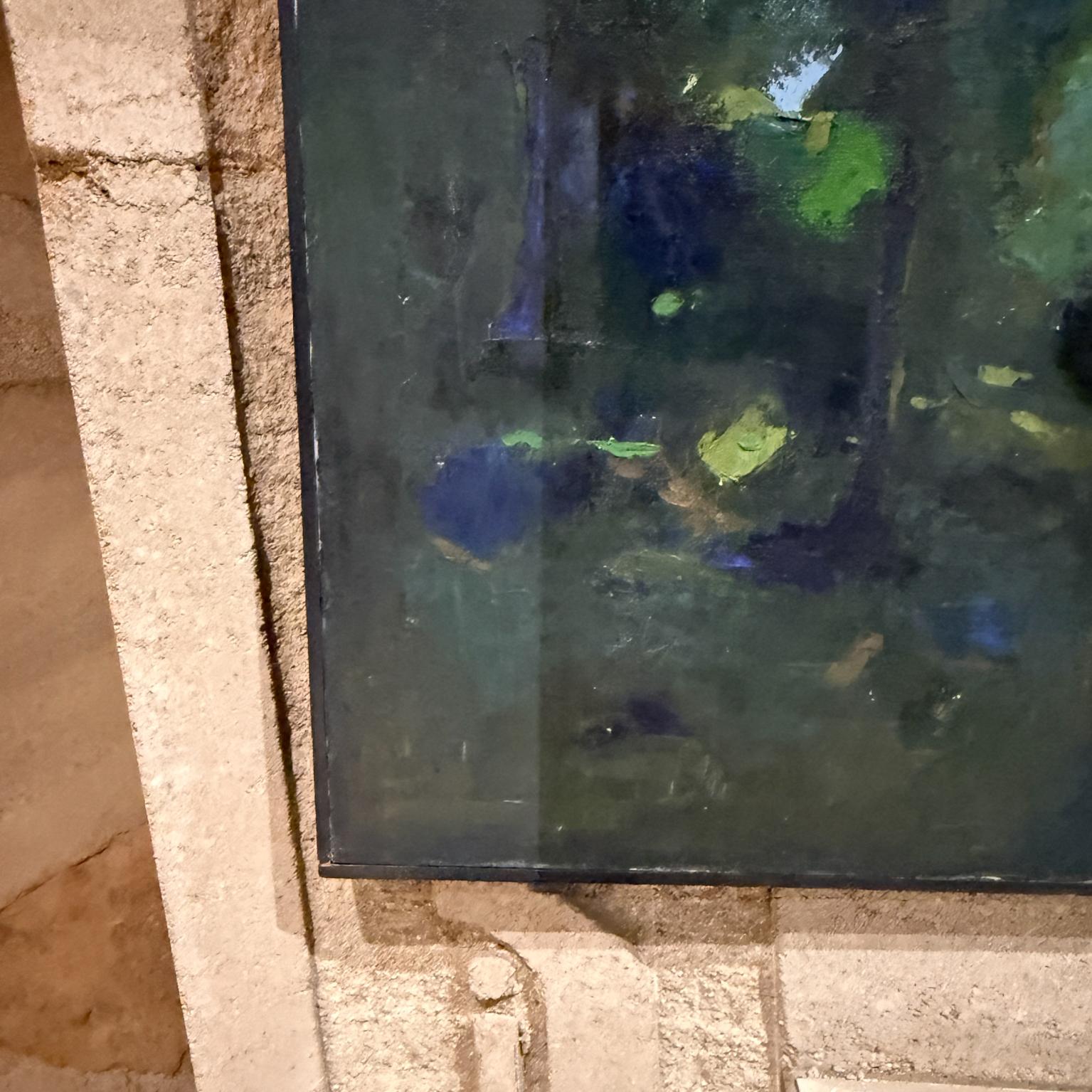 1960s Landscape Art Oil on Canvas Painting Abstract Expressionism L Crane im Zustand „Gut“ im Angebot in Chula Vista, CA