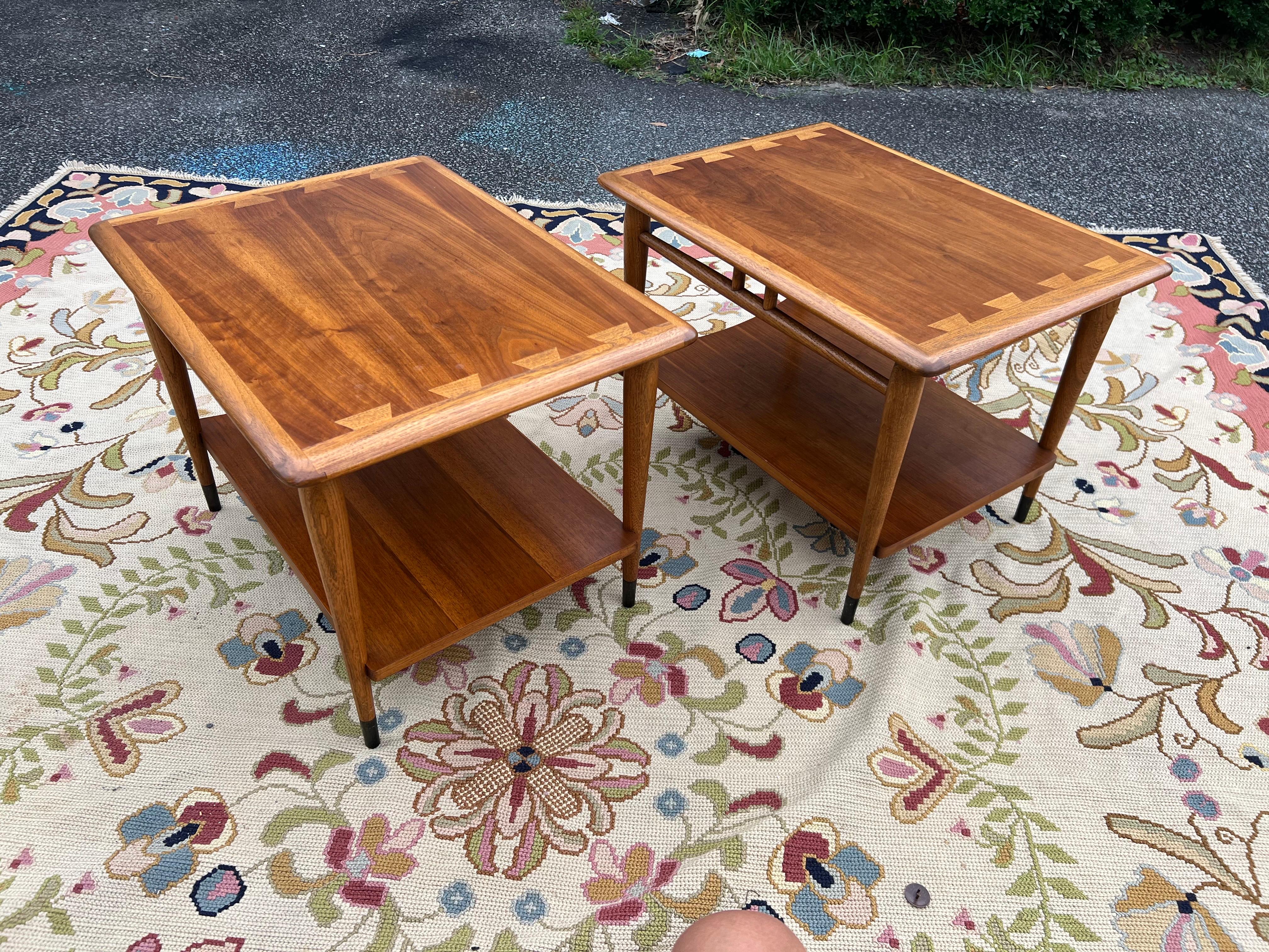 Mid-Century Modern 1960’s Lane Acclaim End Tables - a Set of 2