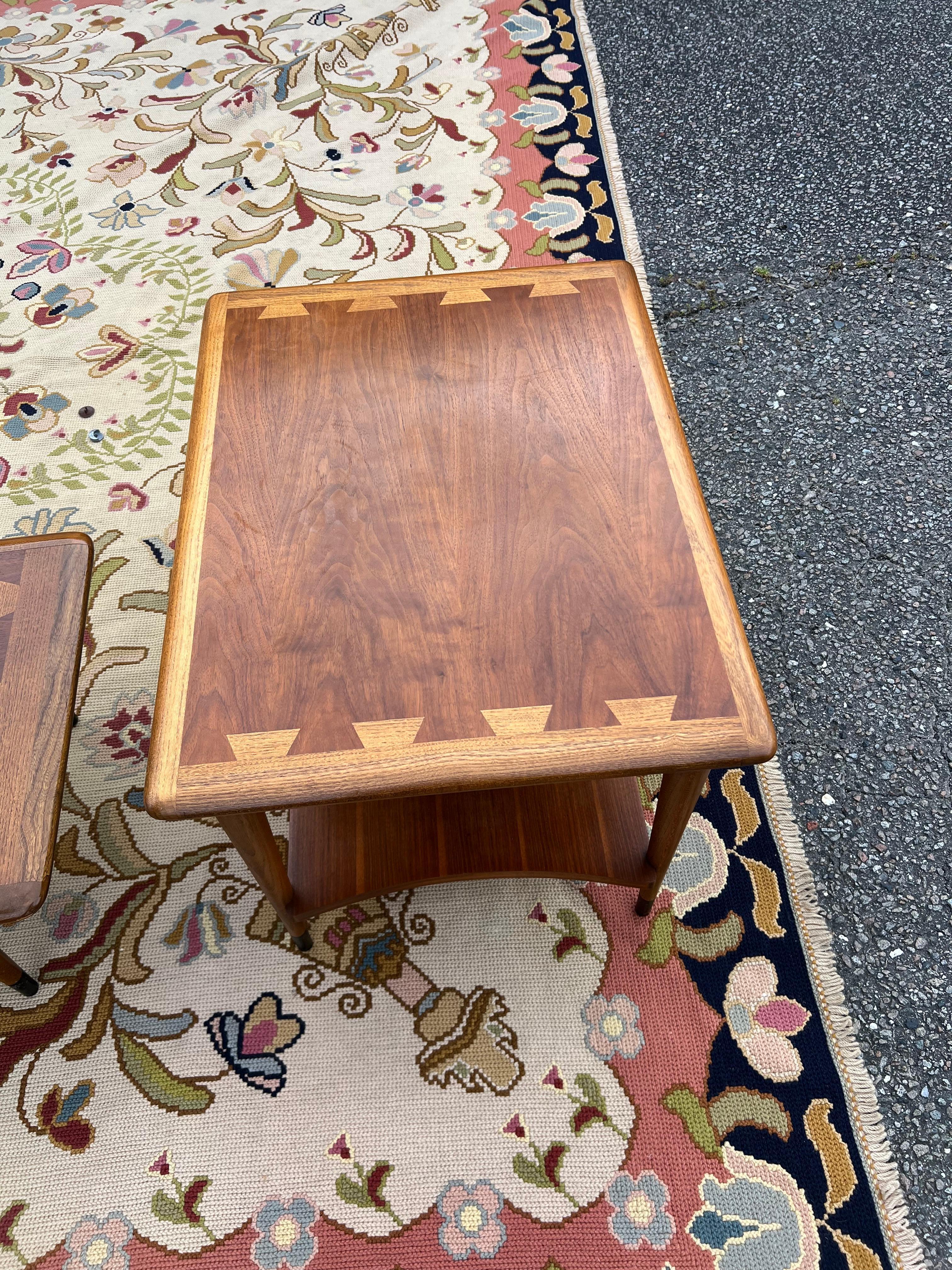 1960’s Lane Acclaim End Tables - a Set of 2 2