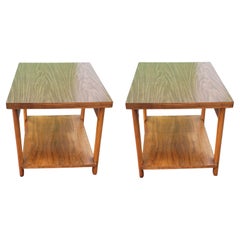 Tables d'appoint à deux niveaux Lane Altavista des années 1960 avec plateau en formica