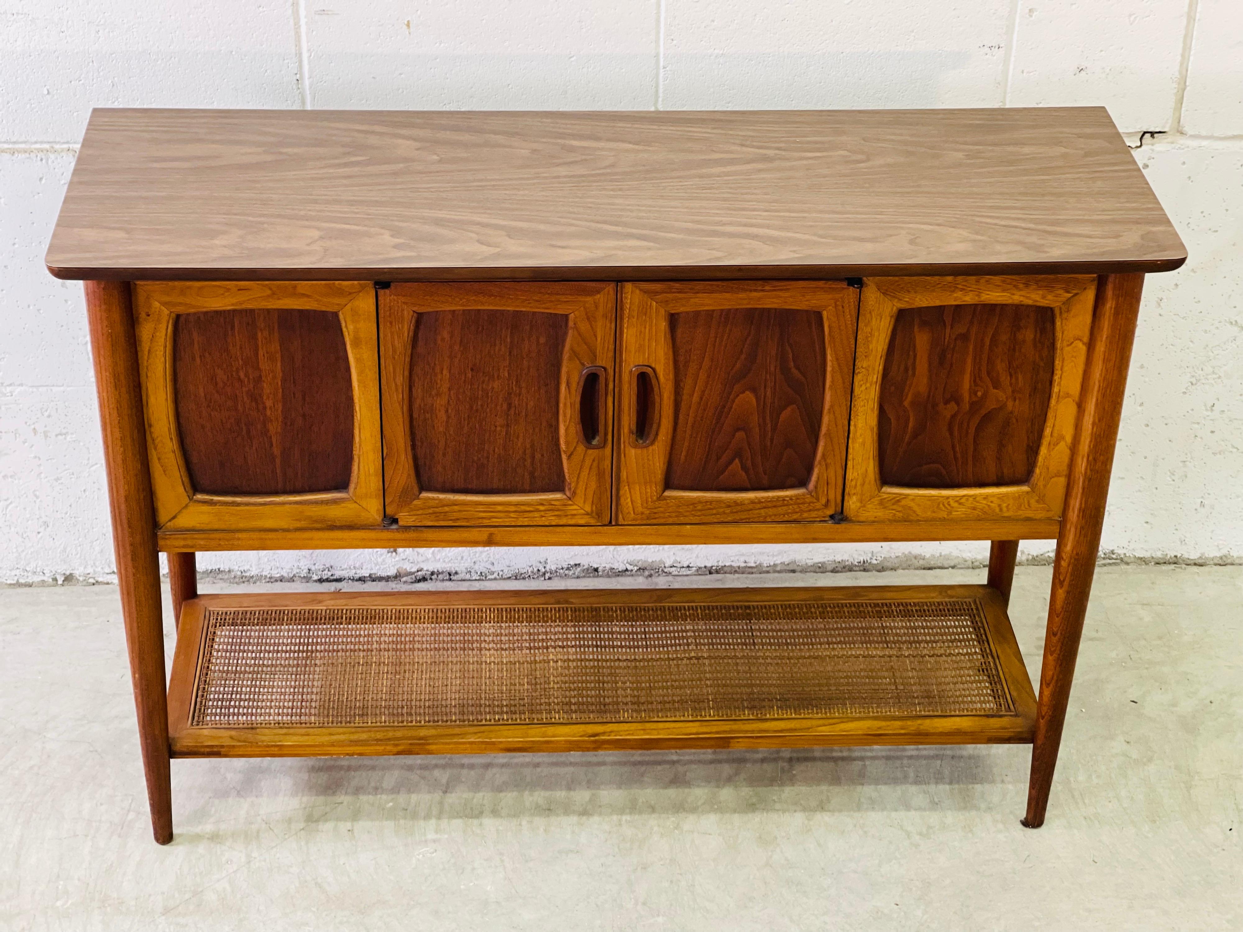 1960s Lane Furniture Console Table In Good Condition In Amherst, NH