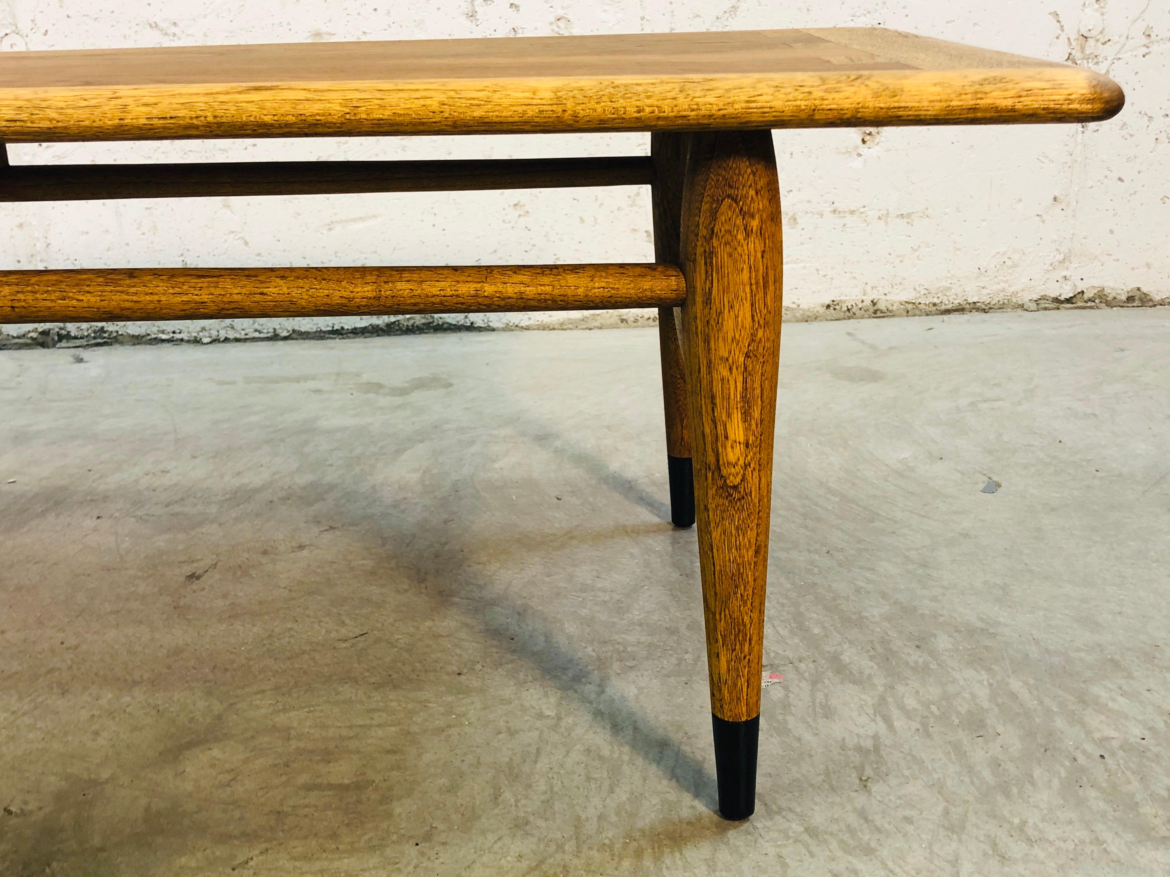 20th Century 1960s Lane Walnut Dovetailed Coffee Table