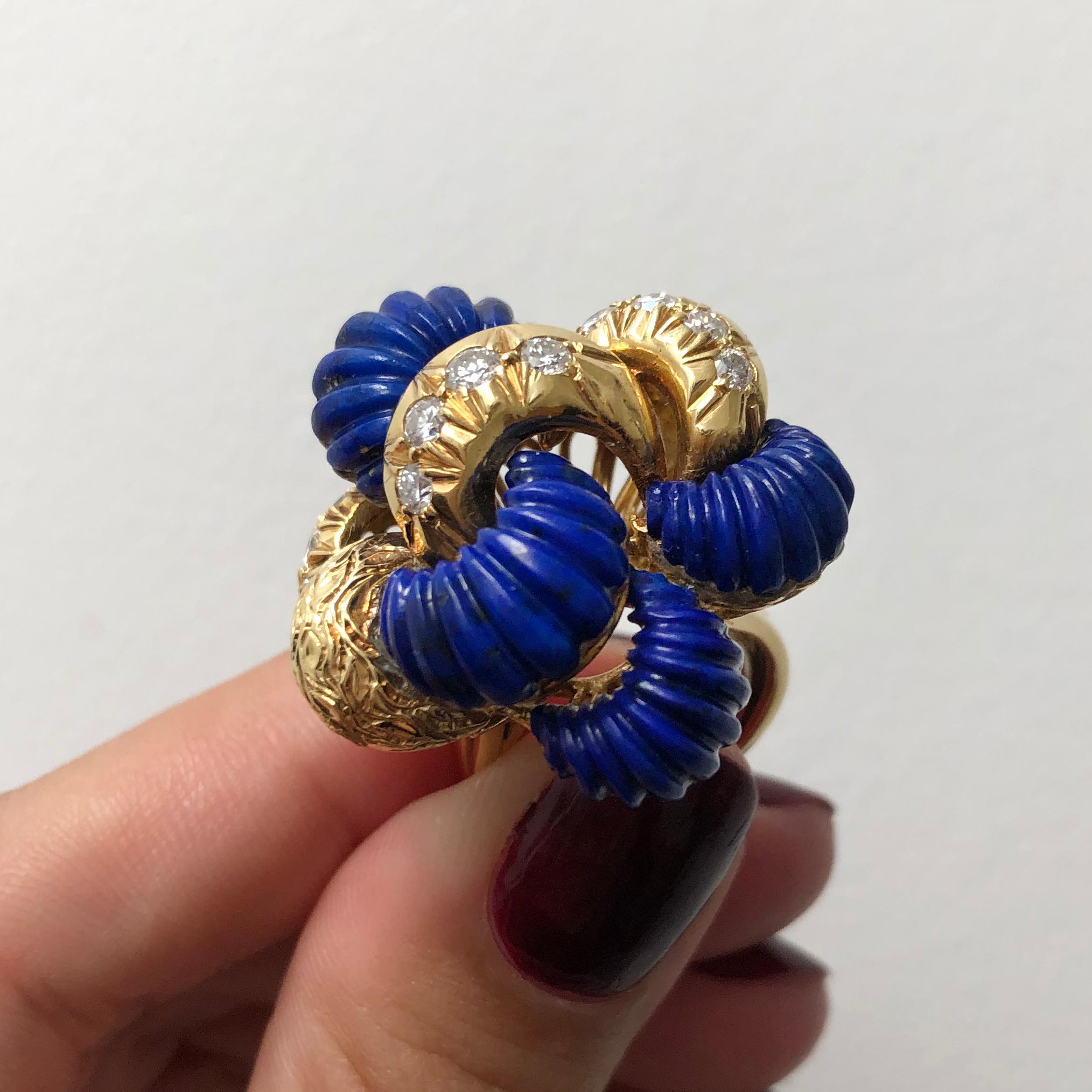 goldring mit lapislazuli