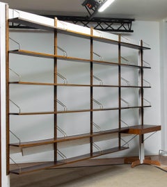 1960s Large Modular Wall Unit "Royal System" by Poul Cadovius in Walnut