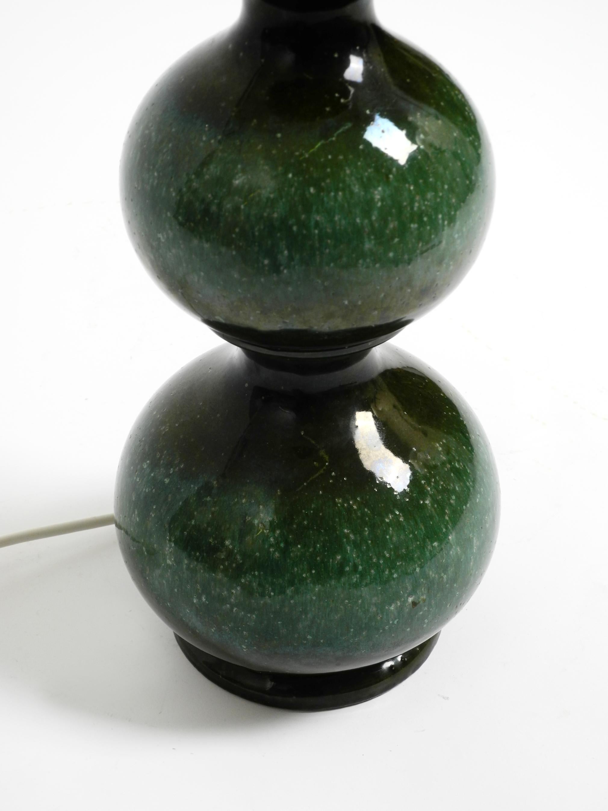 Grand lampadaire ou table en céramique des années 1960, vert et noir, par Kaiser Leuchten en vente 7