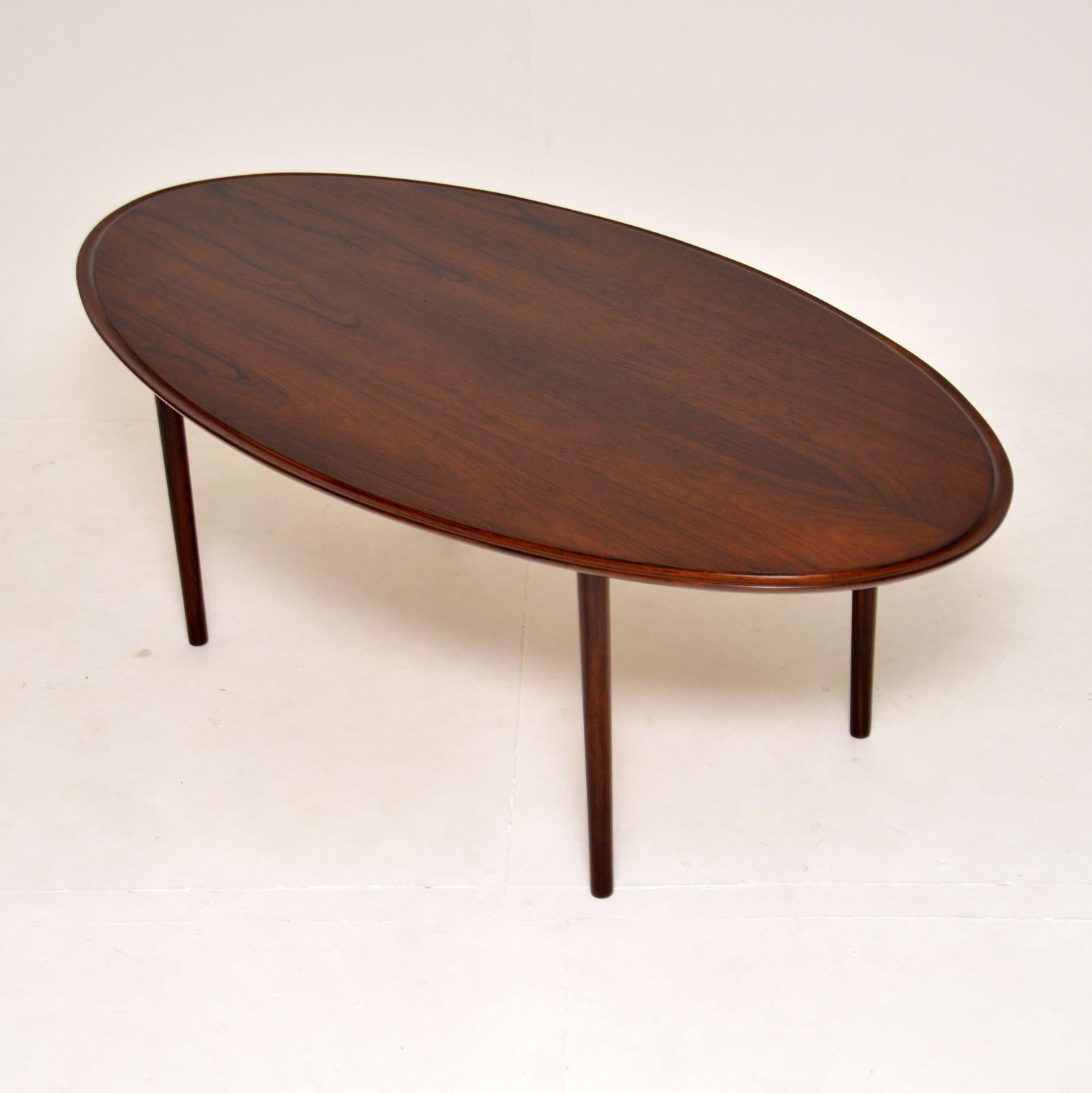 English 1960's Large Danish Coffee Table For Sale