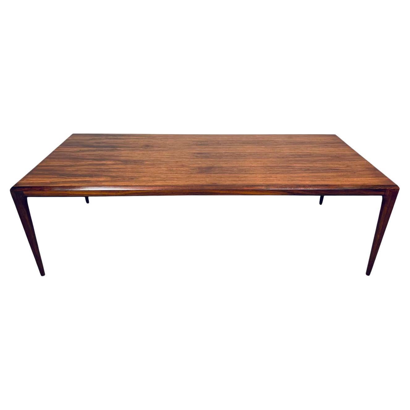 1960s Large Danish Rosewood Johannes Andersen for CFC Silkeborg Coffee Table