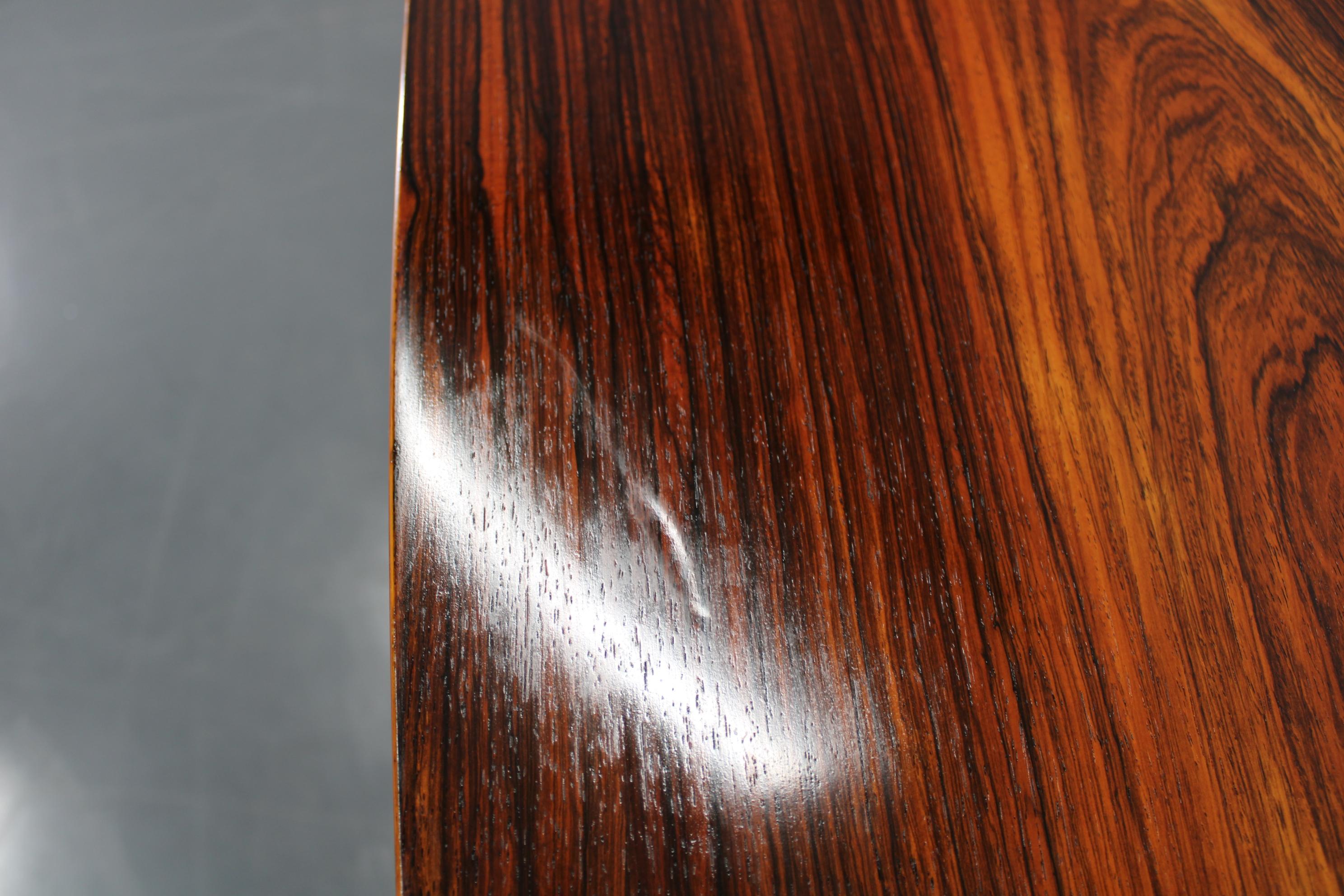 Gran mesa de comedor danesa de madera de los años 60 siglo XX en venta