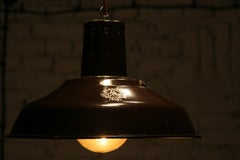 1960s Large Enamelled Factory Lamp Model 33 Mi