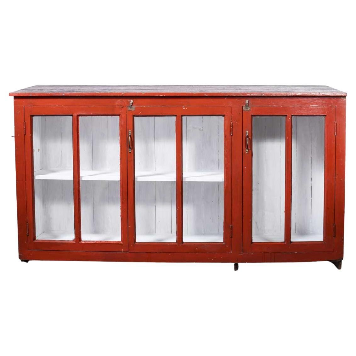 1960's Large Firemans Hall Storage Cupboard For Sale