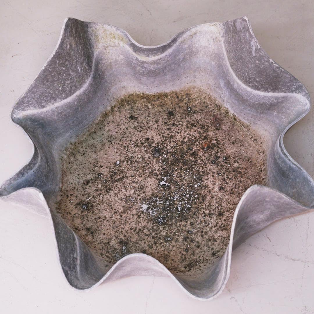 Jardinera grande de pañuelo de hormigón Willy Guhl, años 60 Concreto