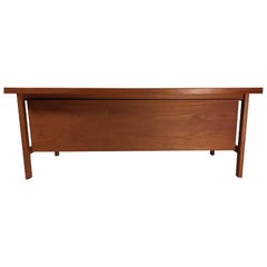 1960s Large Fully Restored Arne Vodder Executive Desk in Teak by Sibast