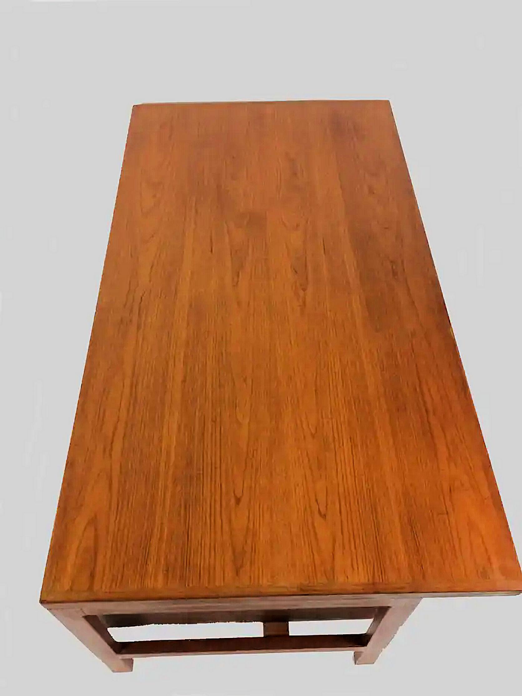 Danish 1960s Large Fully Restored Arne Vodder Executive Desk in Teak by Sibast For Sale