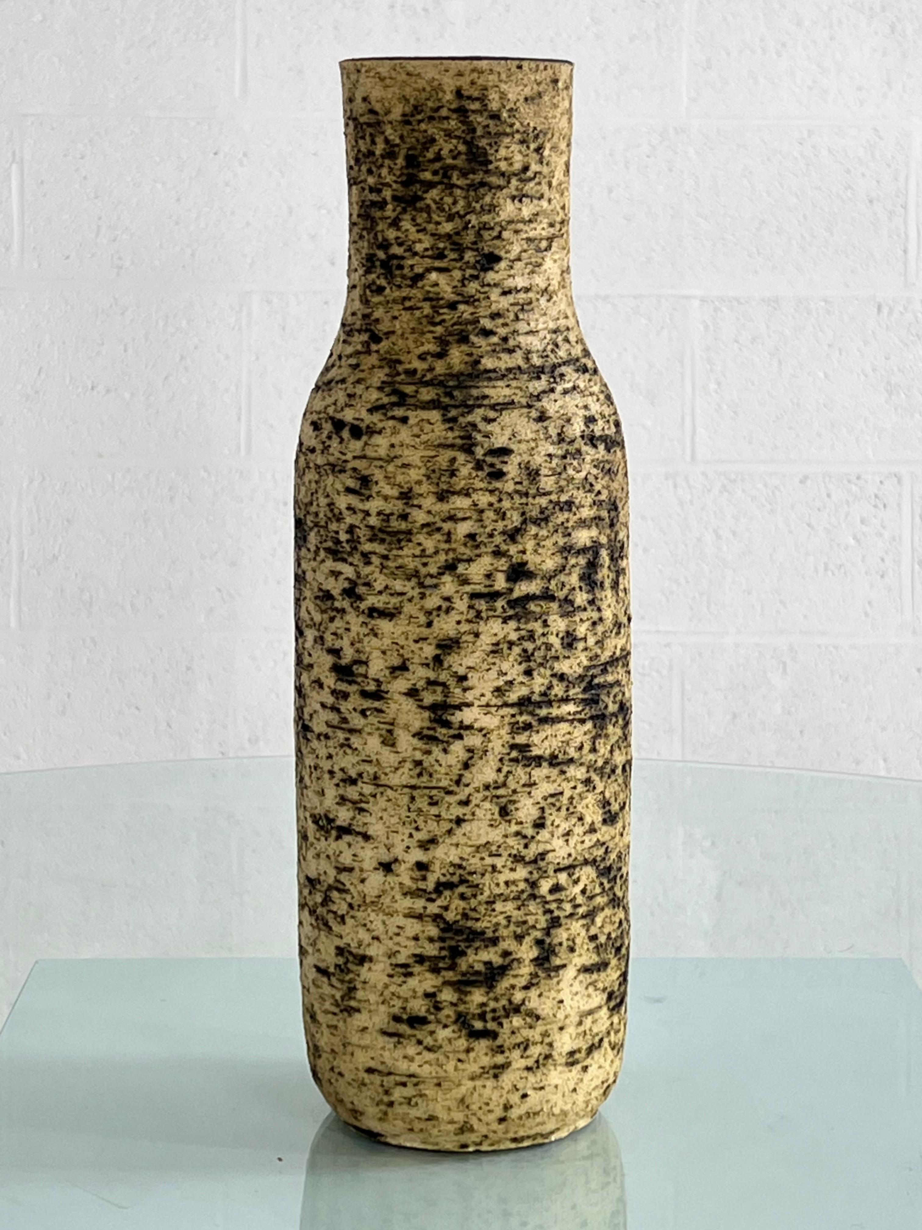 Space Age 1960s Large Handmade Ceramic Vase For Sale