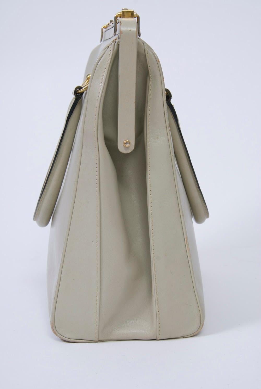 Women's 1960s Large Leather Handbag, Rosina Ferragamo Schiavone