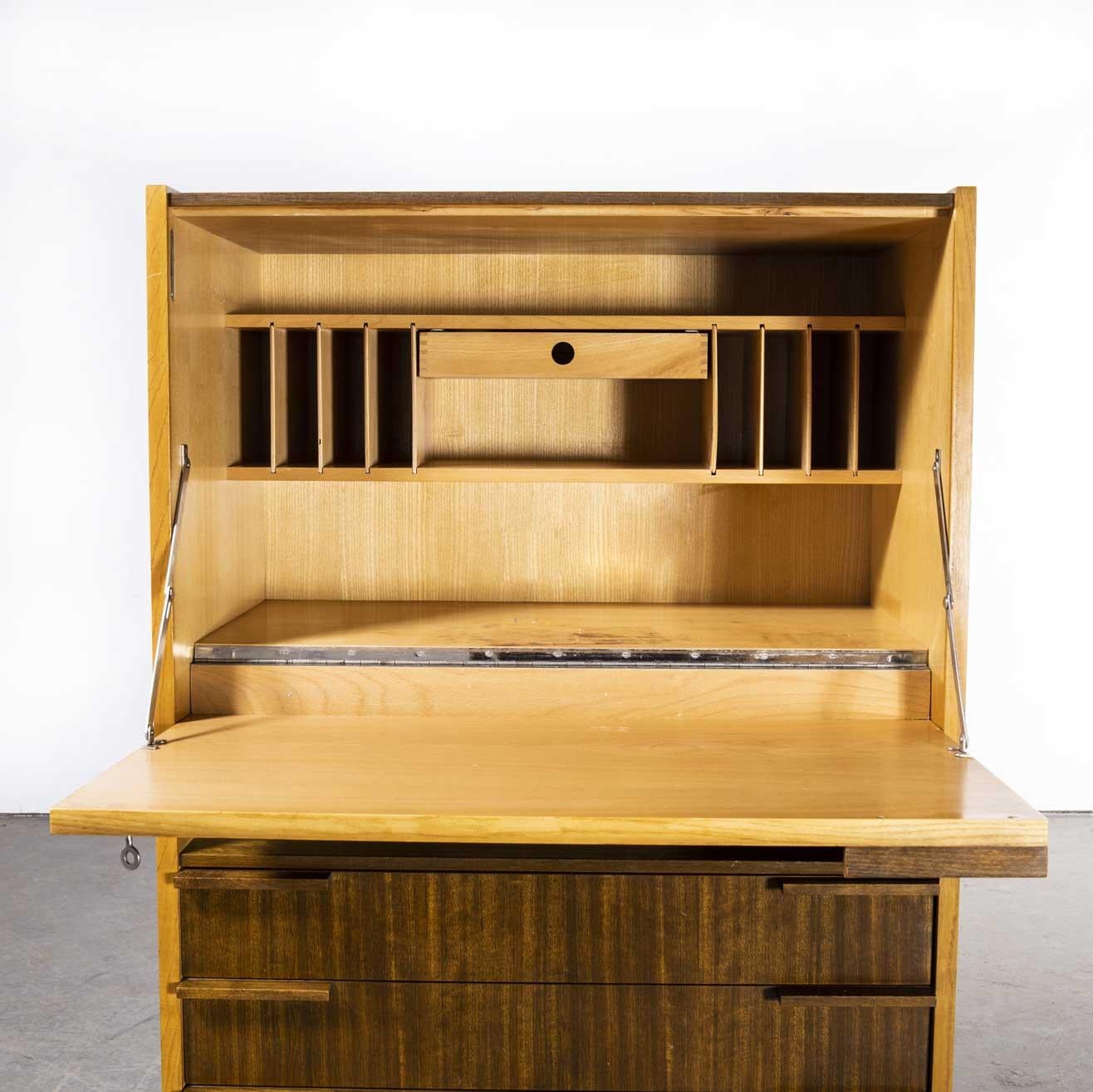 1960's Large Mid Century Desk - Cabinet - Up Zavody For Sale 8