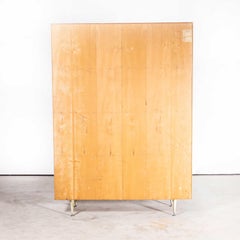 1960s Large Midcentury Glass Fronted Shelved Cabinet