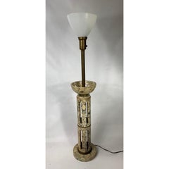 1960s Large Mid-Century Modern Alabaster Table Lamp