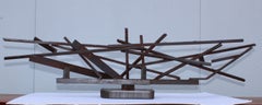 1960er Jahre Große modernistische Stahlskulptur