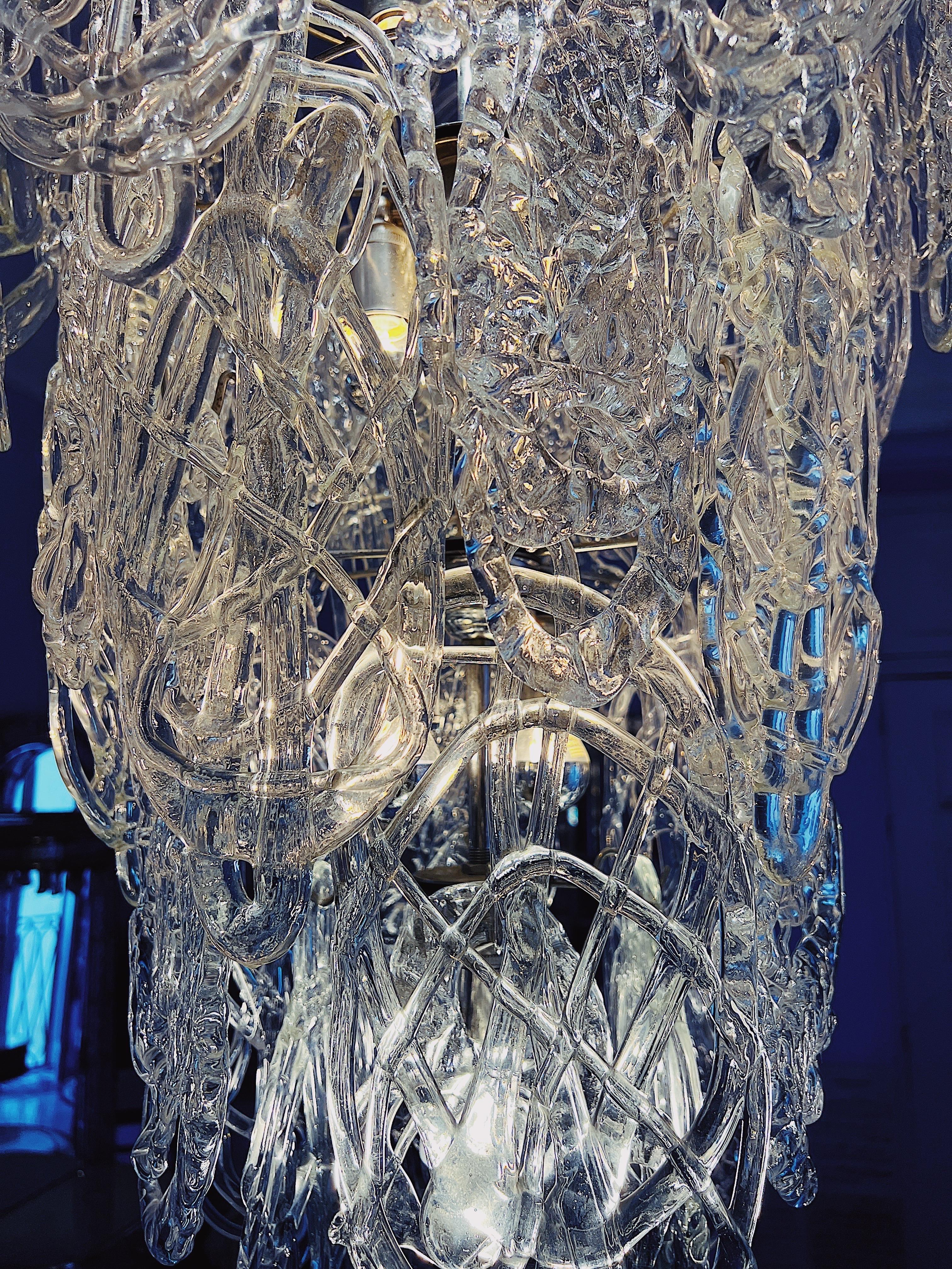 1960er Jahre Großer Kronleuchter aus Murano-Glas, Modell 