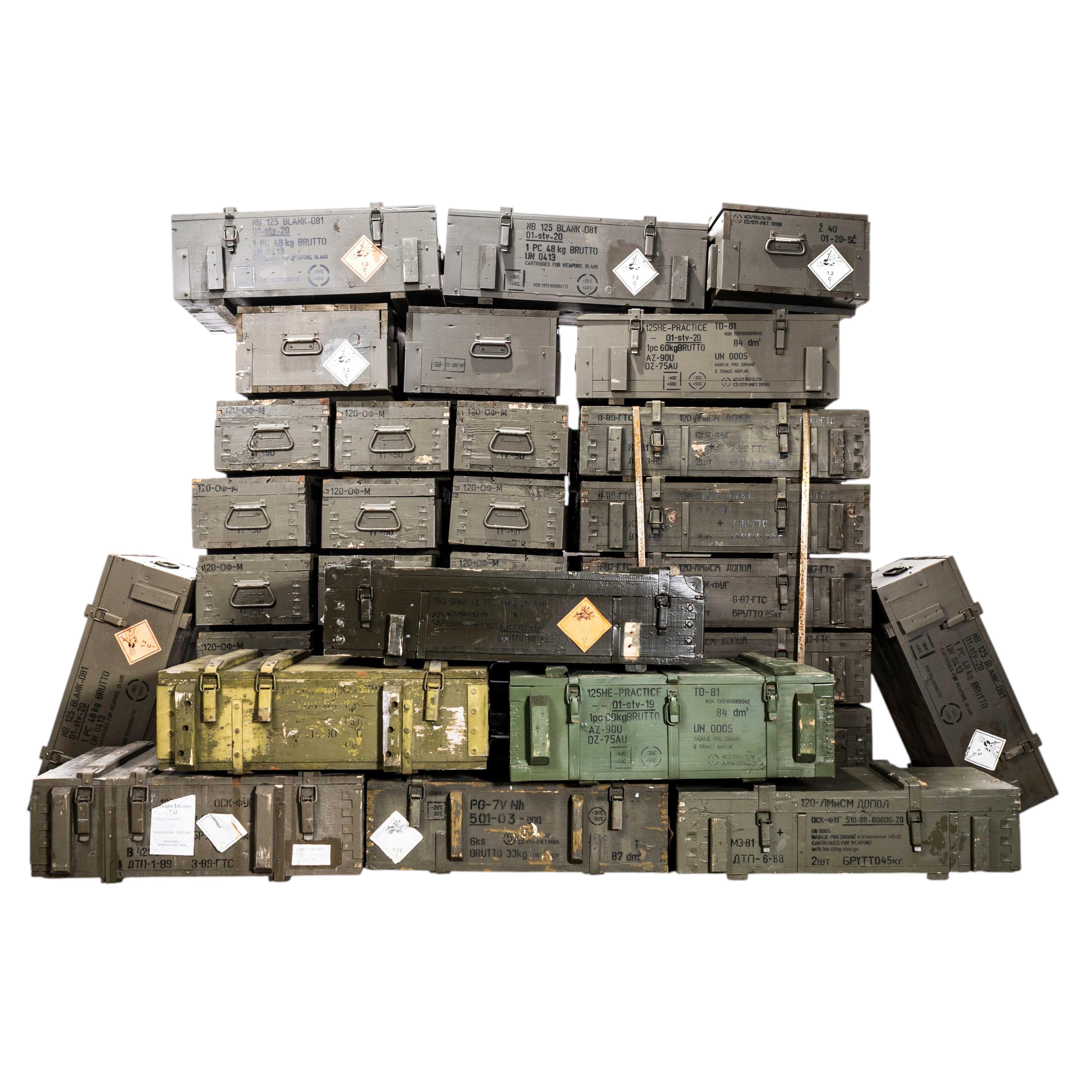 1960’s Large Original Military Equipment Crates