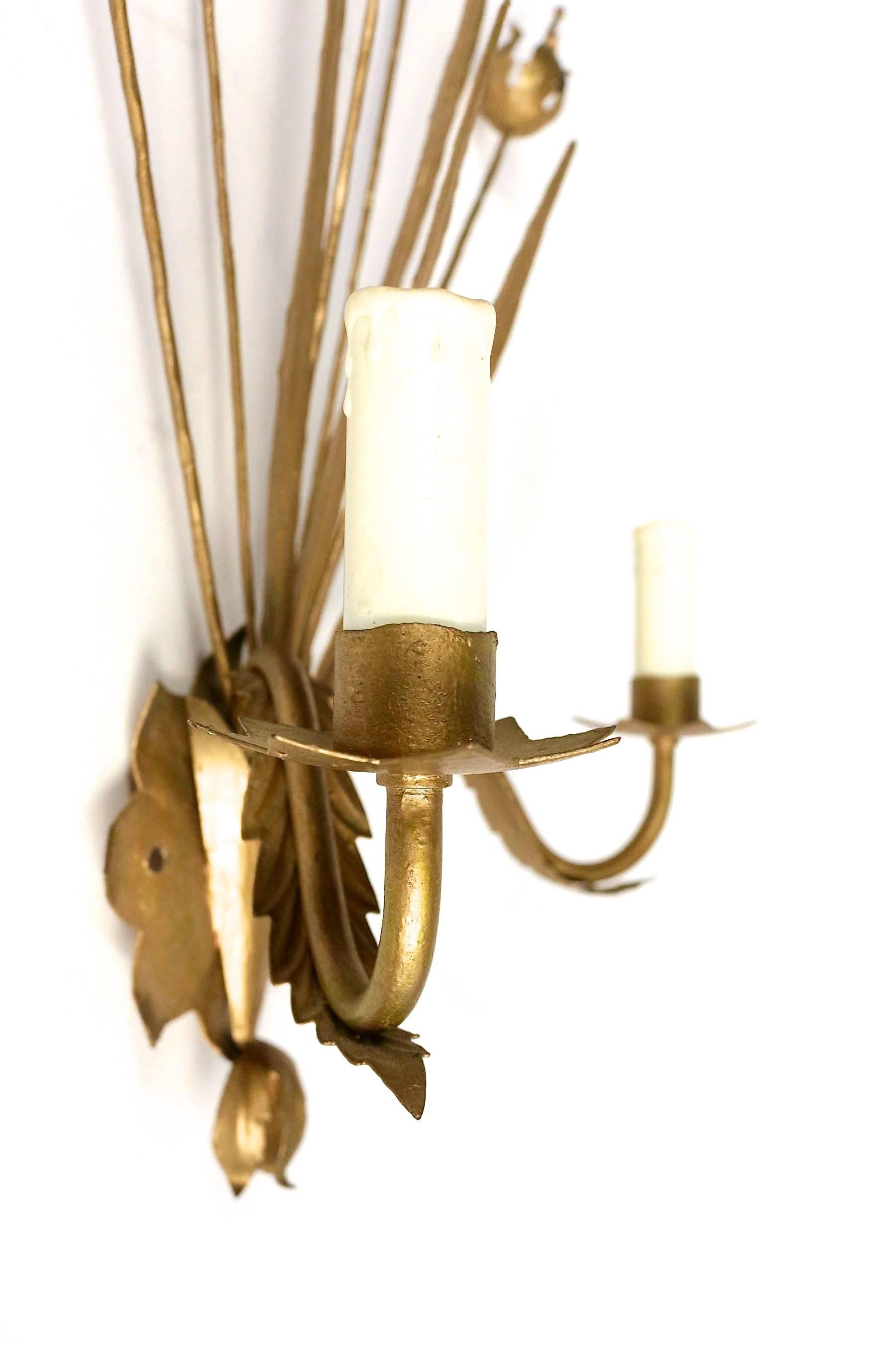 1960s Large Pair of Sconces by Maison FlorArt In Good Condition In Saint-Ouen, FR
