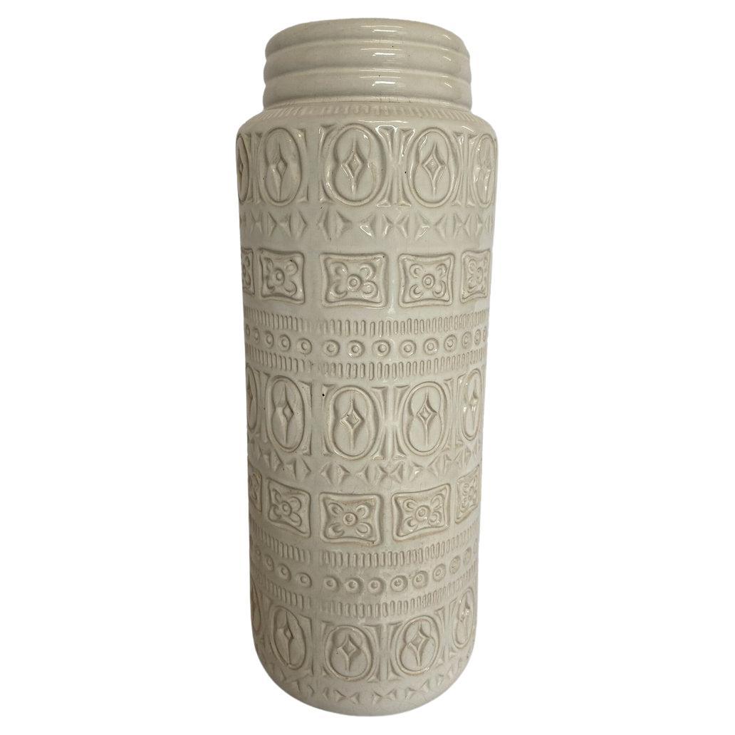 1960s Large Patterned Vase by Scheurich Keramik