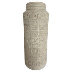1960s Large Patterned Vase by Scheurich Keramik