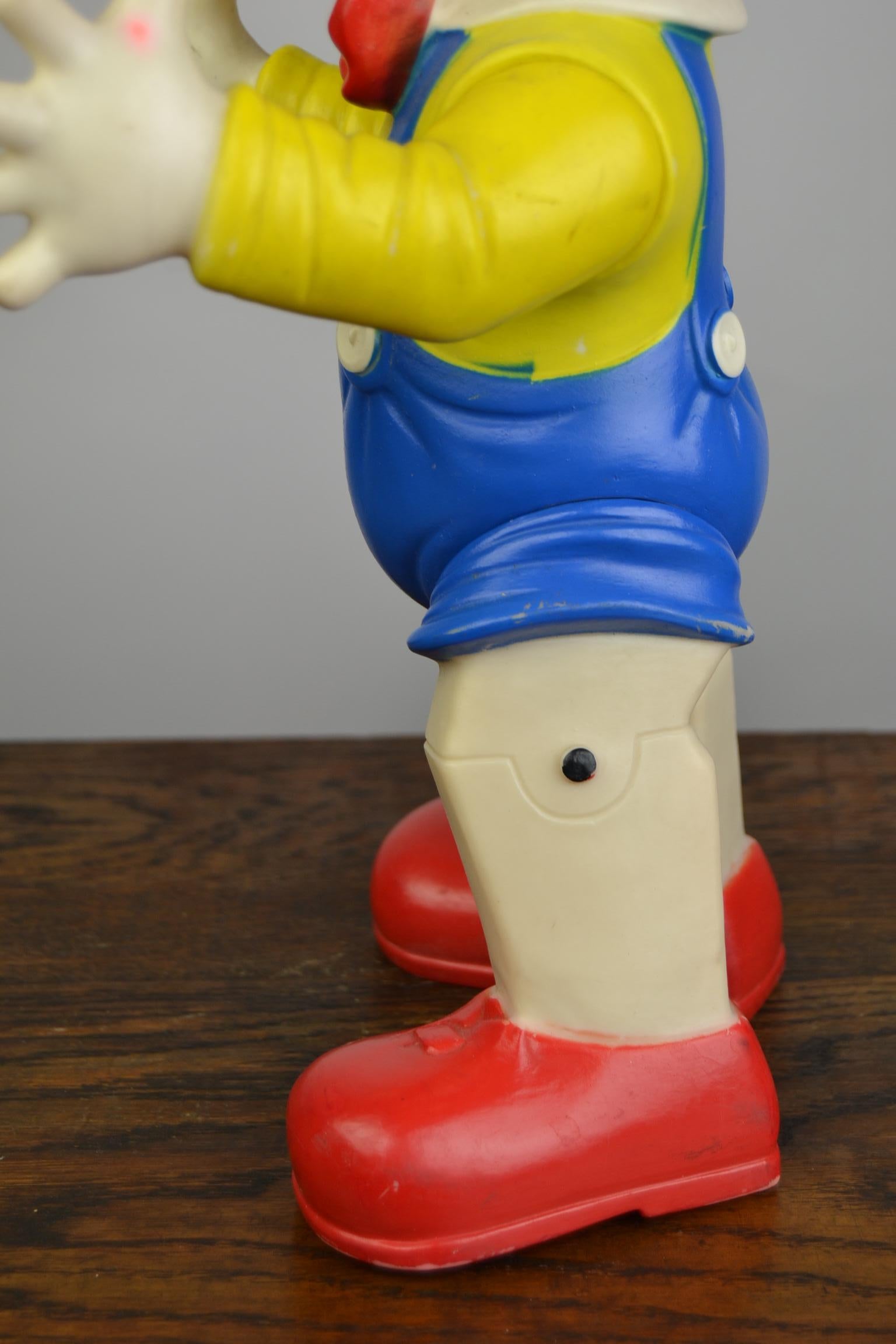 Large Rubber Pinocchio Squeaky Toy by Ledraplastic Italy, 1960s 3