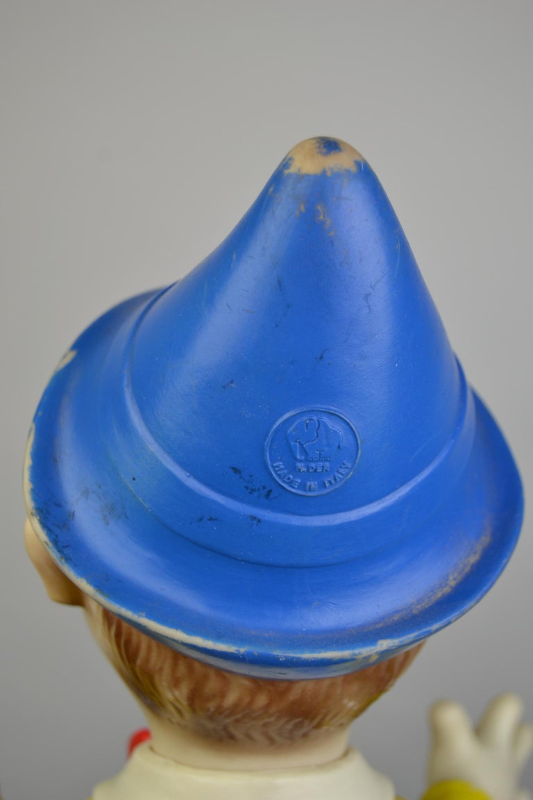 Large Rubber Pinocchio Squeaky Toy by Ledraplastic Italy, 1960s at