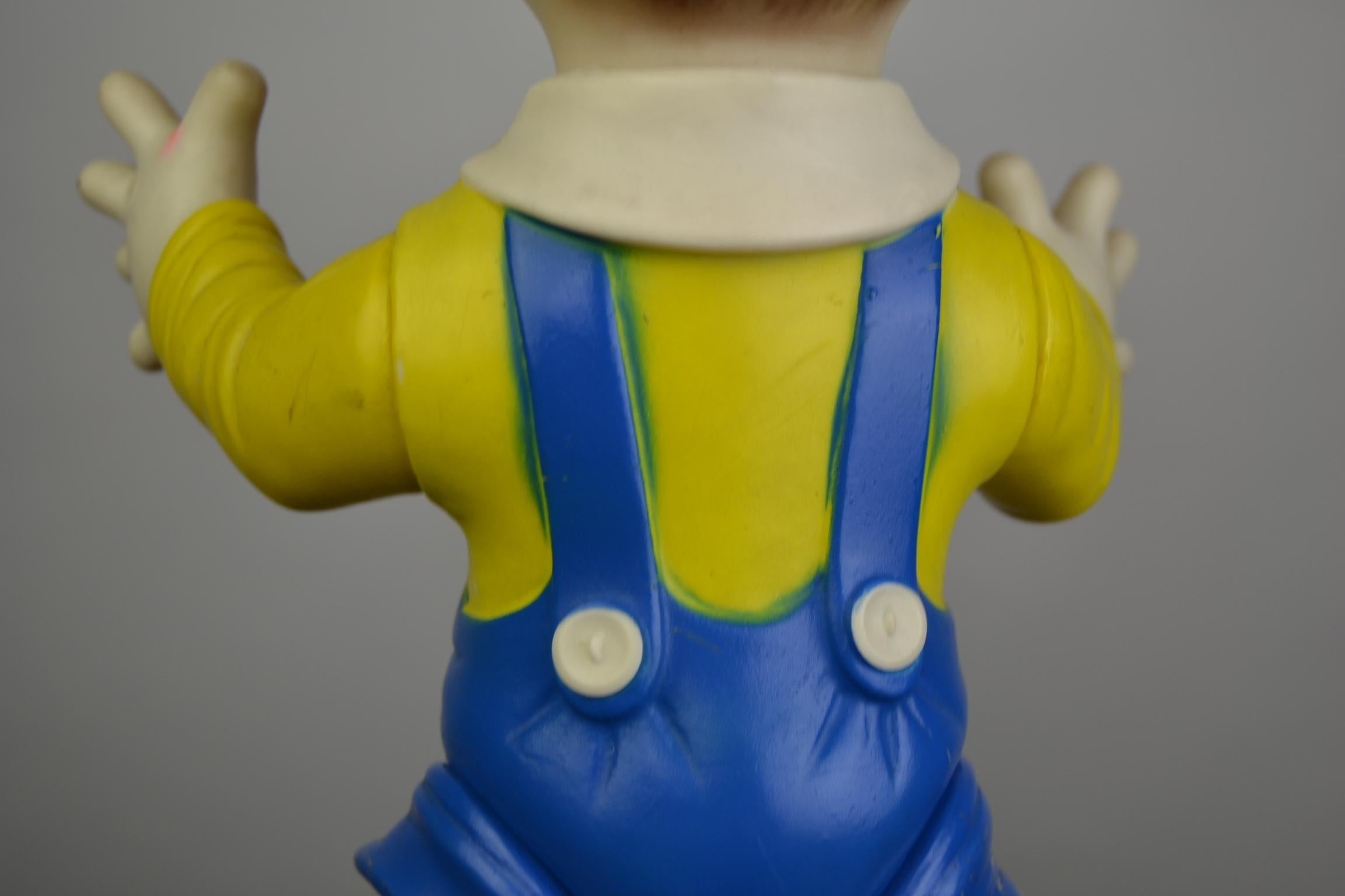 Large Rubber Pinocchio Squeaky Toy by Ledraplastic Italy, 1960s 8