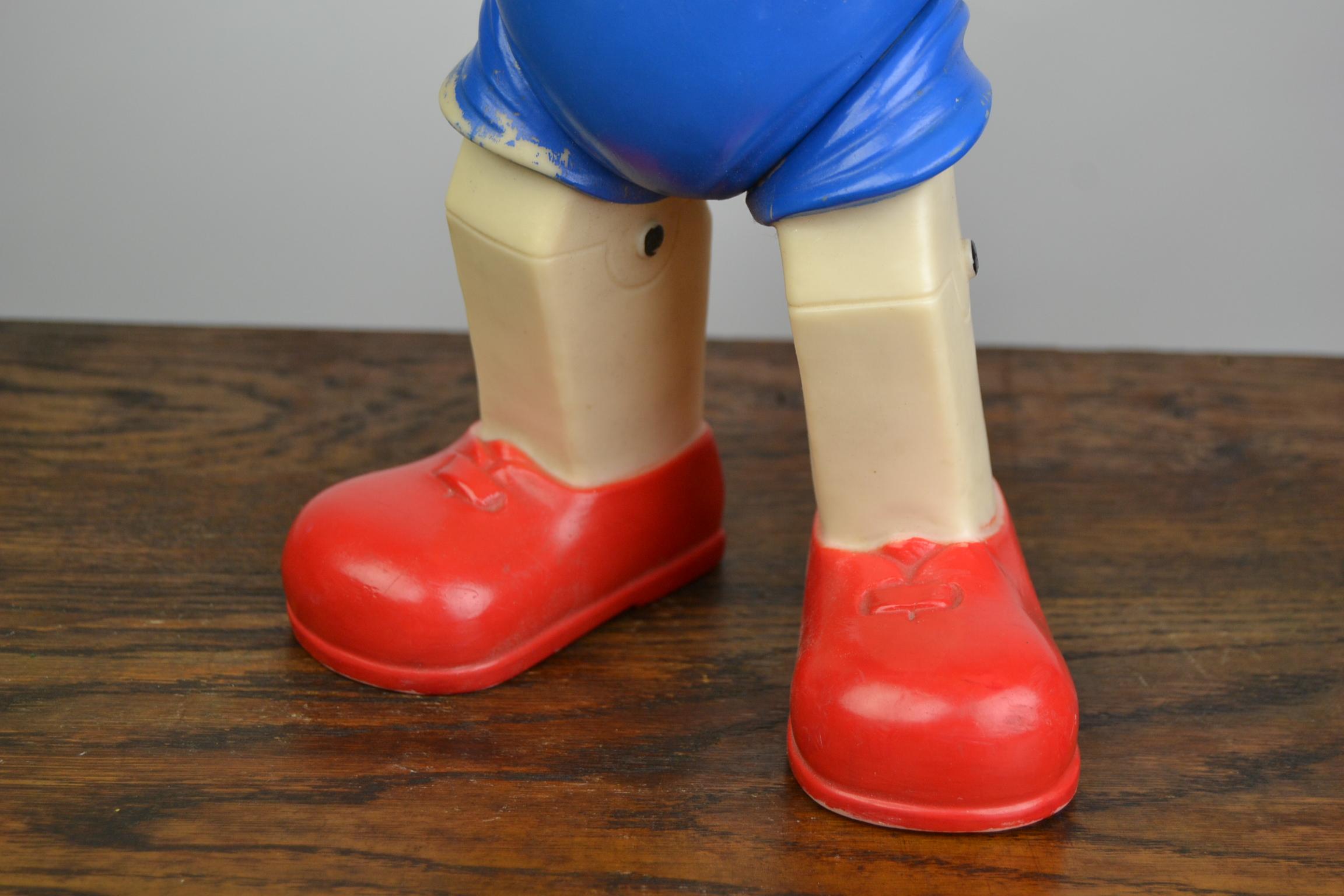 Large Rubber Pinocchio Squeaky Toy by Ledraplastic Italy, 1960s In Good Condition In Antwerp, BE
