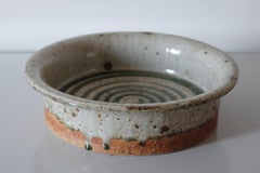 1960s Large Stoneware Plate by Marianne Westman