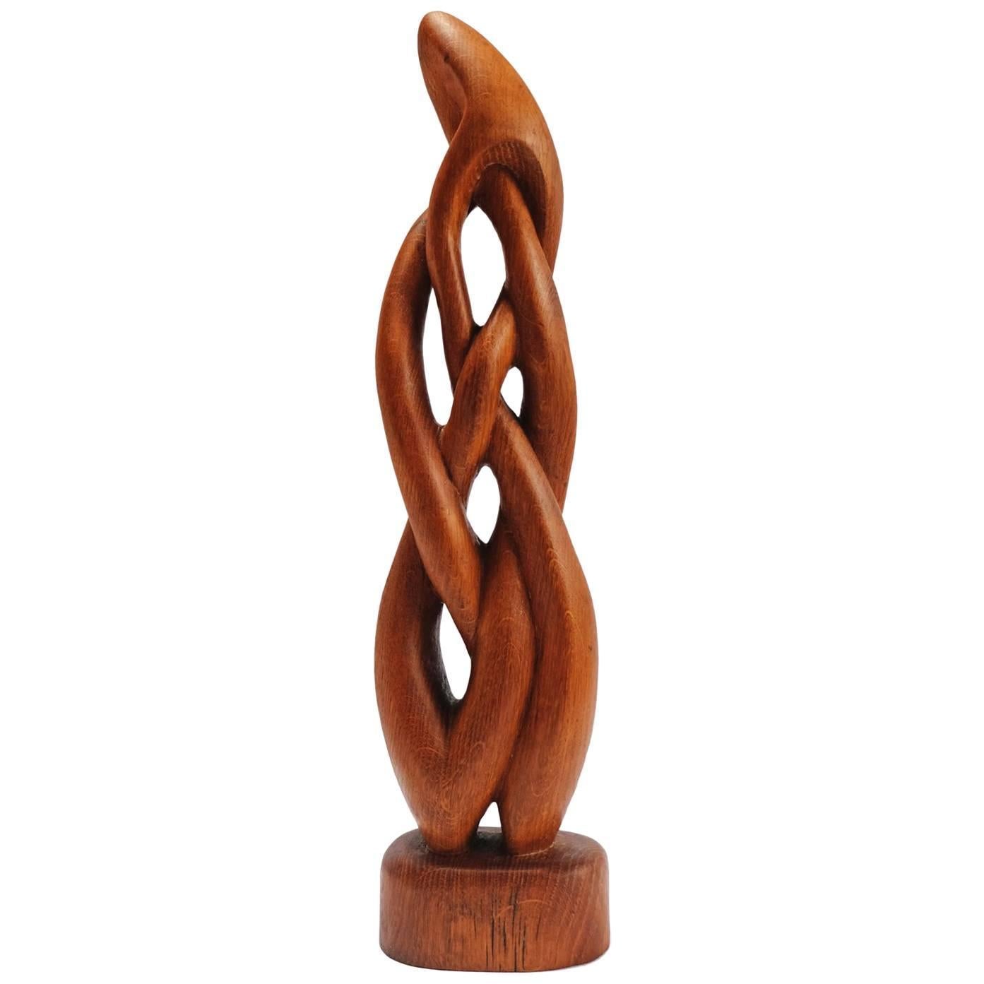 twisted wood sculpture
