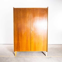 1960's Large Two Door Oak Wardrobe By ZNZ
