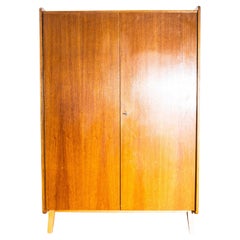 1960's Large Two Door Oak Wardrobe By ZNZ