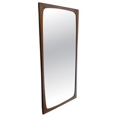 1960s Large Wall Mirror by Aksel Kjersgaard in solid teak