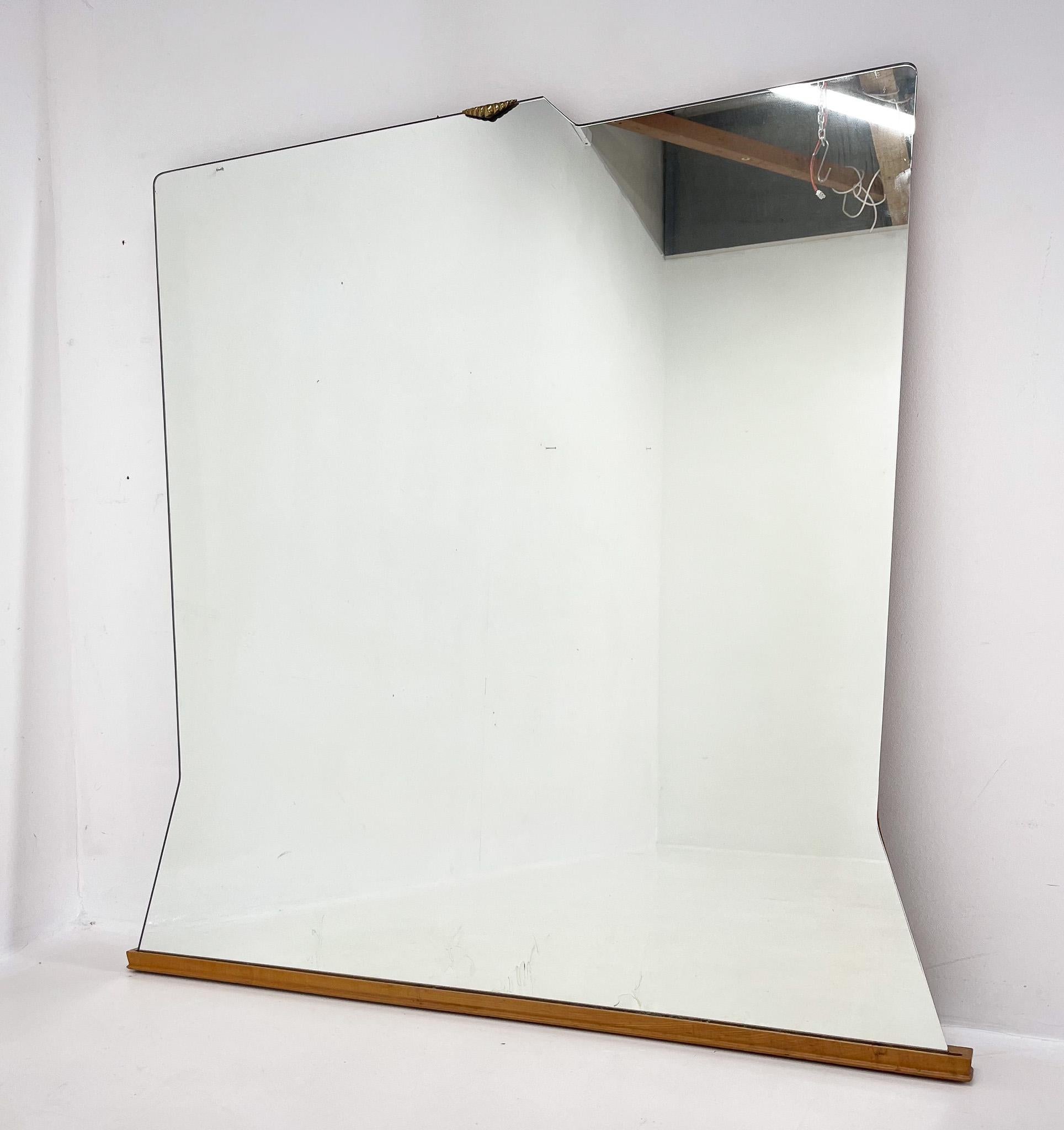 1960s Large Wall Mirror by Santambrogio & De Berti, Italy For Sale 4