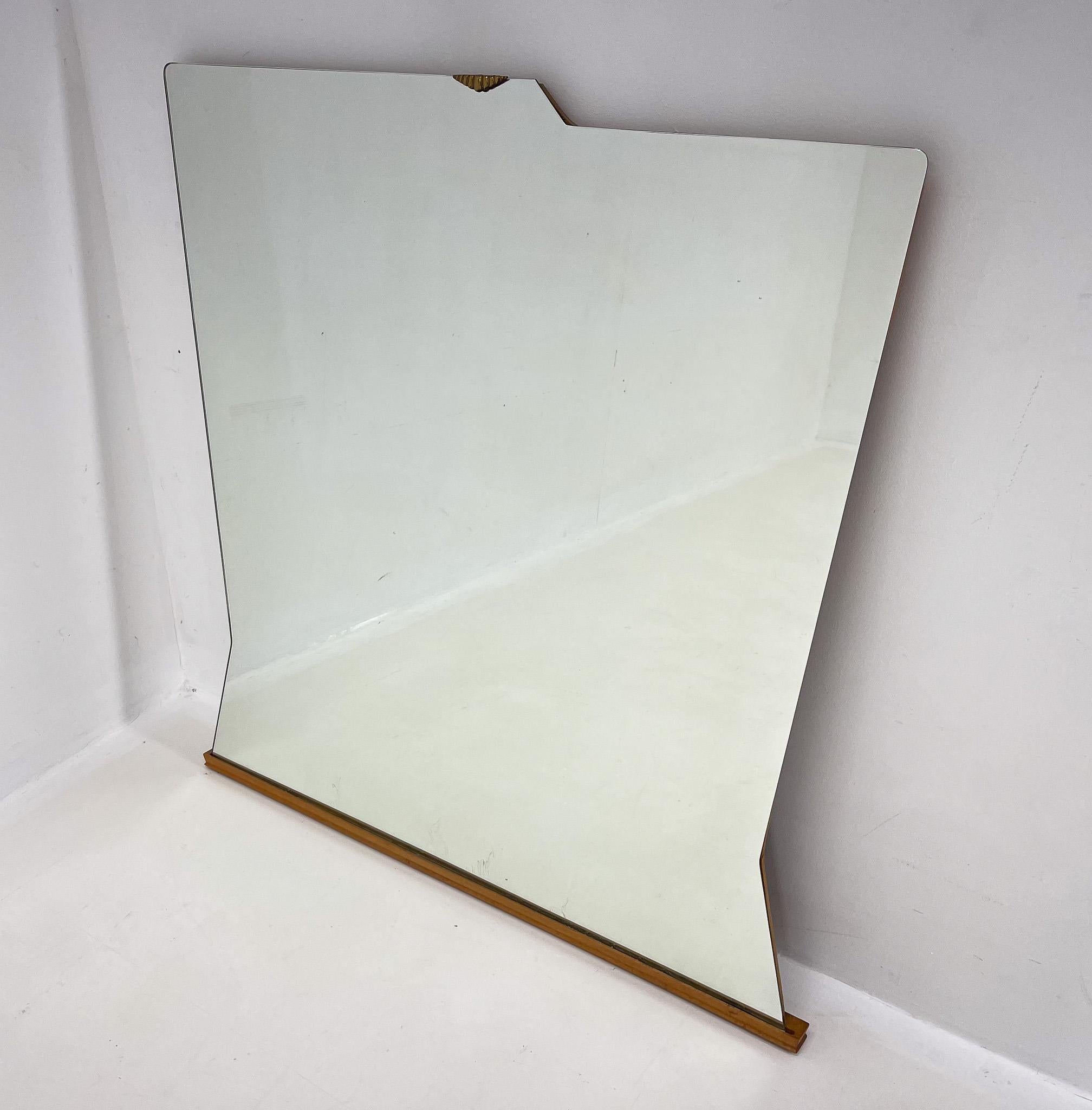 1960s Large Wall Mirror by Santambrogio & De Berti, Italy For Sale 3
