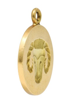 1960's Larter & Sons 14 Karat Gold Aries Zodiac Charm