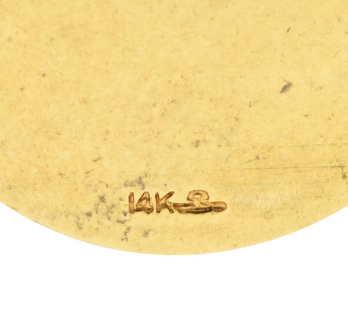 Contemporary 1960's Larter & Sons 14 Karat Gold Aries Zodiac Charm