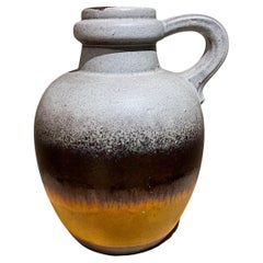 1960 Lava Stripe Pottery Vessel Jug Germania Ovest