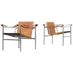 fauteuils 'LC1' de Le Corbusier des années 1960 pour Cassina:: lot de 2