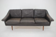1960s Aage Christiansen ''Matador" Leather 3-Seater Sofa, Denmark